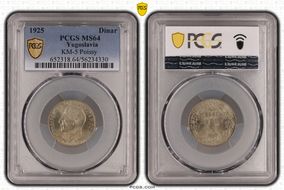1925 Dinar KM-5 Poissy MS64