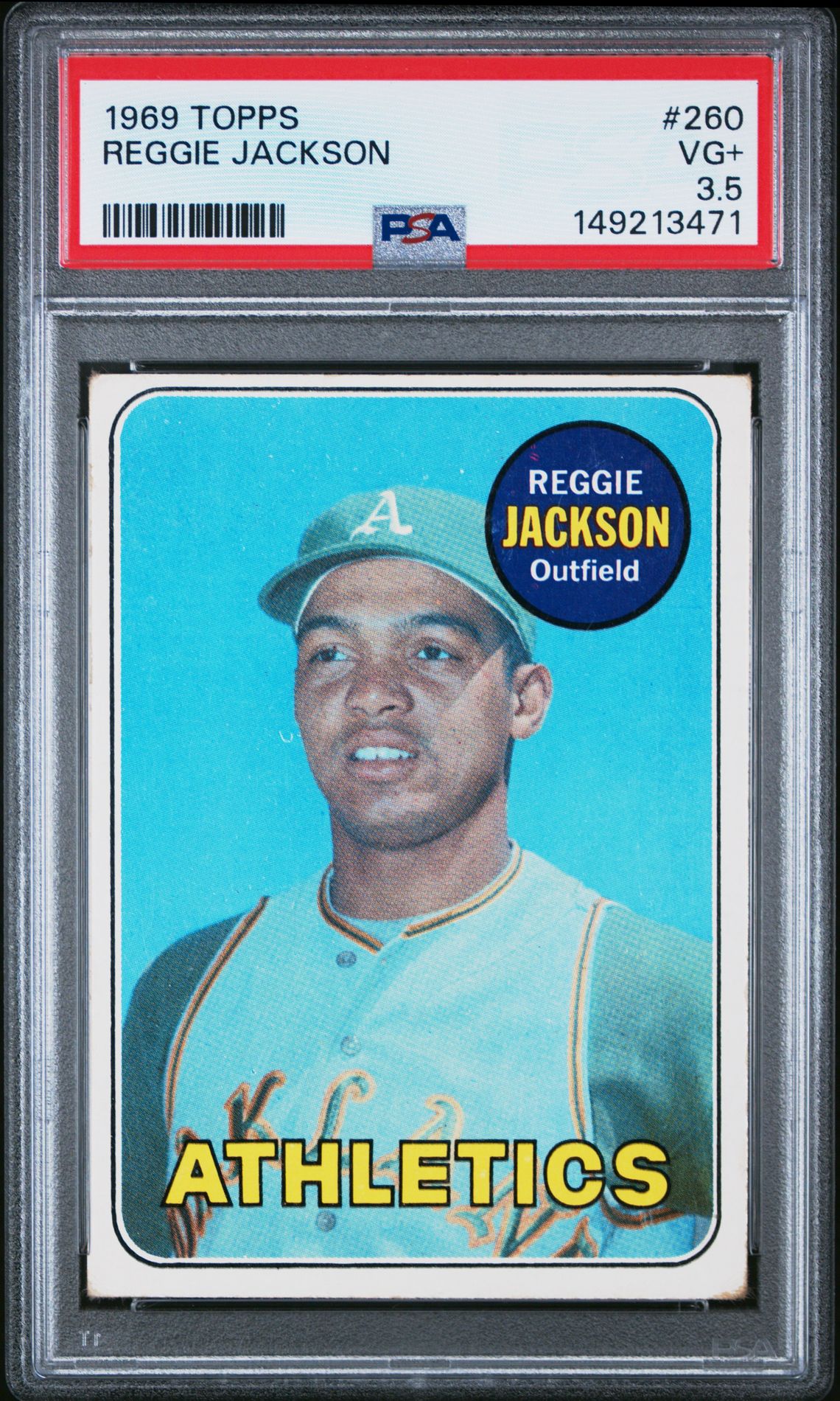 1969 Topps TOPPS #260 Reggie Jackson front
