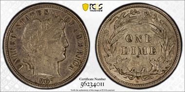 1907 10C AU53