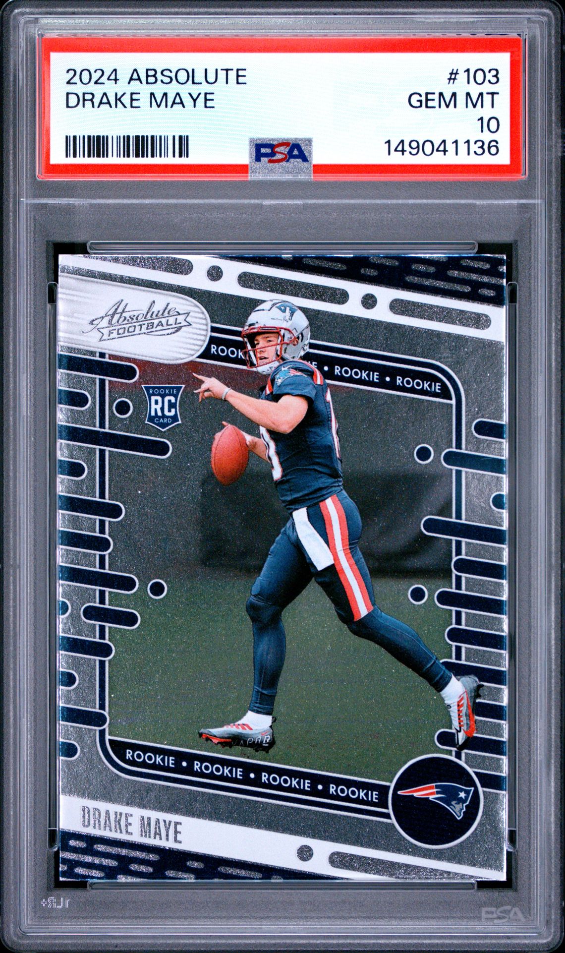 2024 Panini PANINI ABSOLUTE #103 Drake Maye front