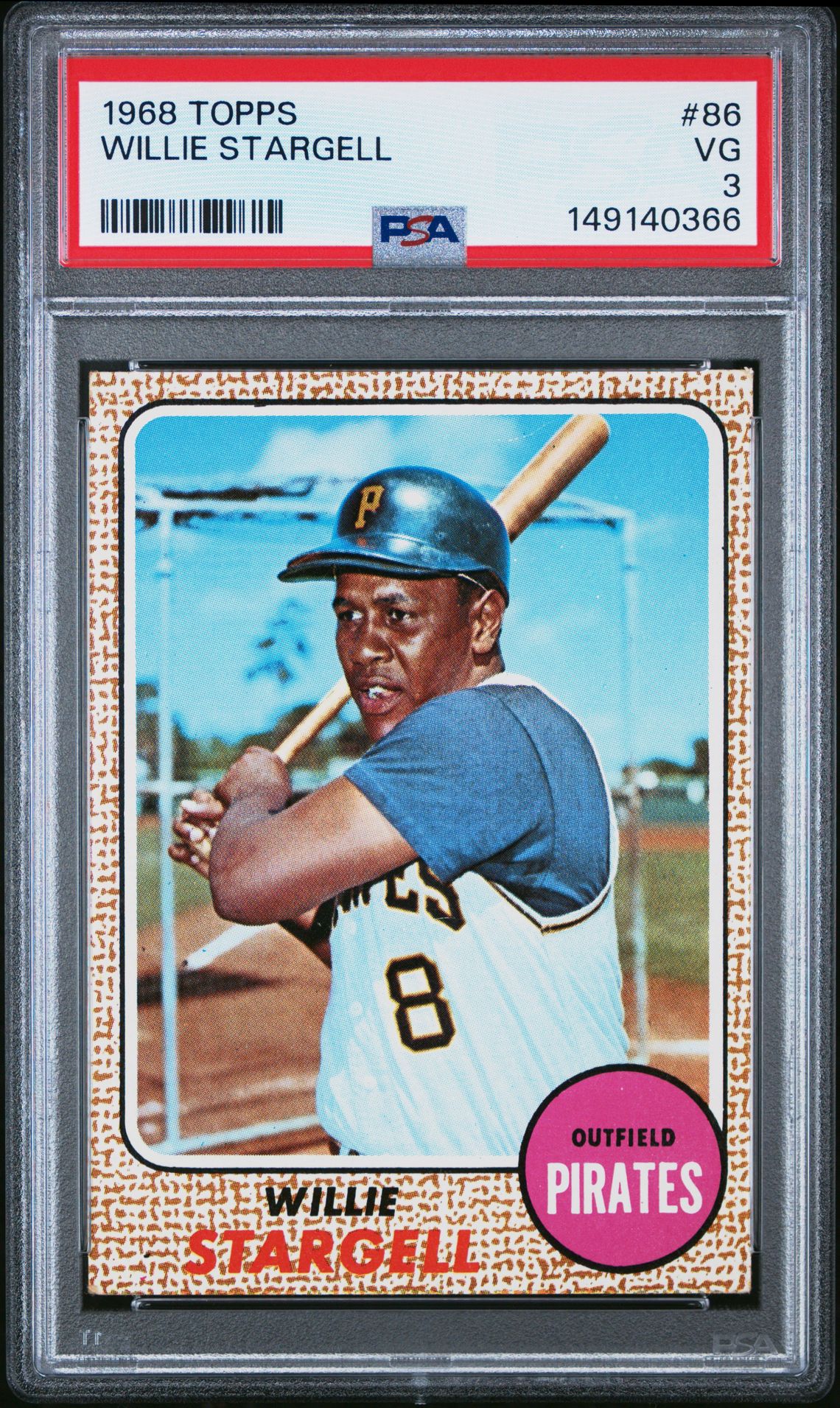1968 Topps TOPPS #86 Willie Stargell front