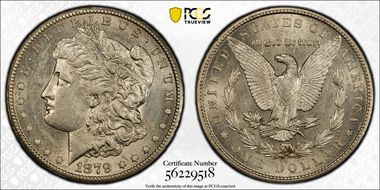 1879-CC $1 AU55