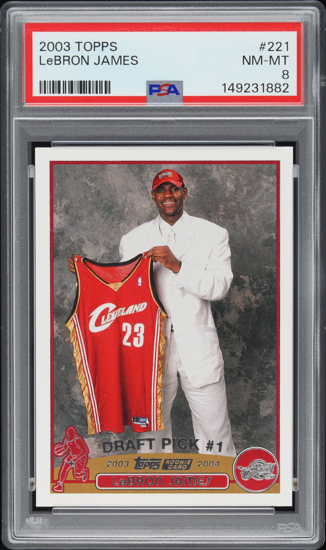2003 Topps Lebron James #221 Nm-Mt 8 front