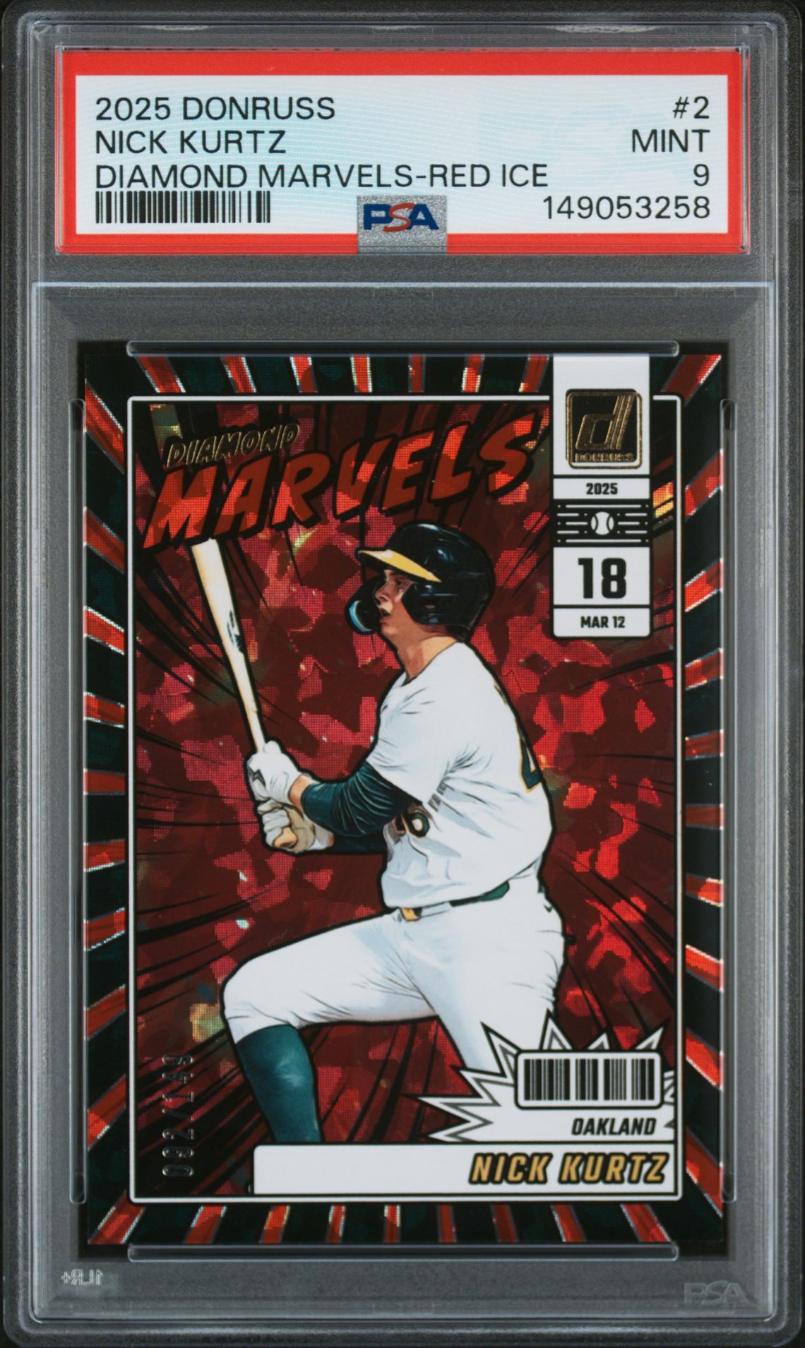 2025 Panini Panini Donruss Diamond Marvels #2 Nick Kurtz front