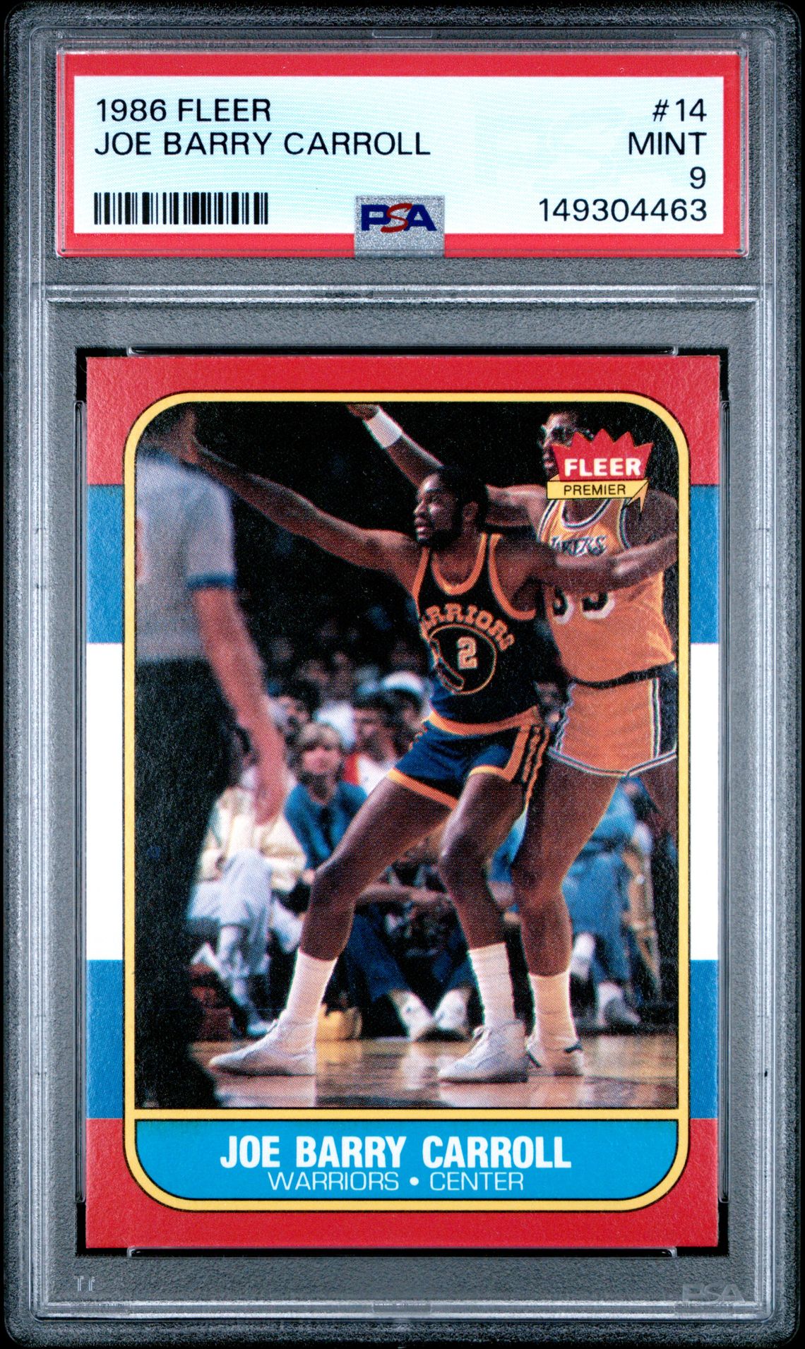 1986 Fleer FLEER #14 Joe Barry Carroll front