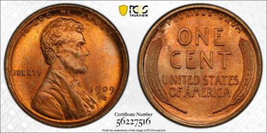 1909-S 1C Lincoln MS67RD