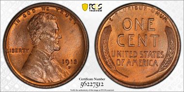1913-D 1C MS66+ RD