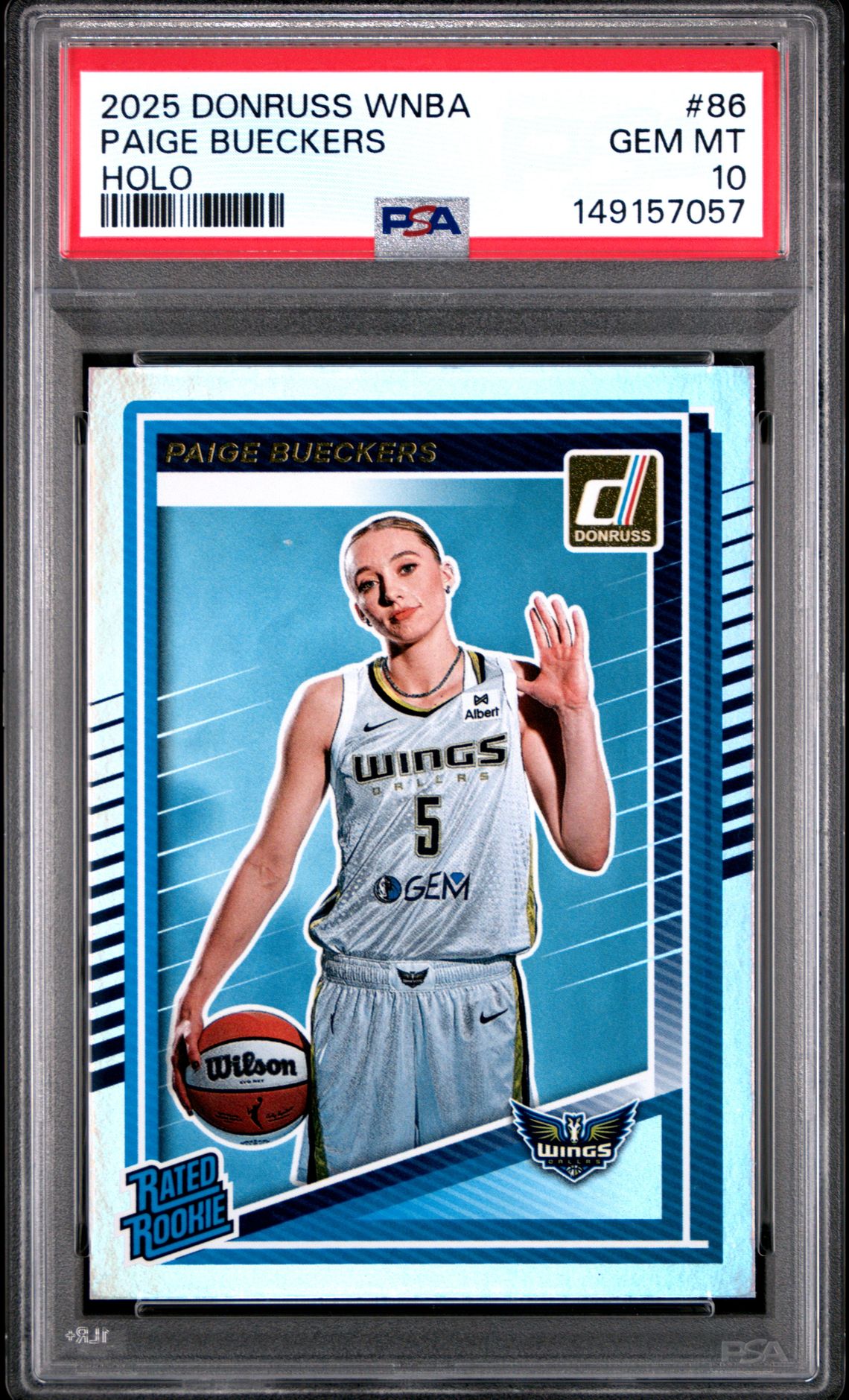 2025 Panini PANINI DONRUSS WNBA HOLO #86 Paige Bueckers front