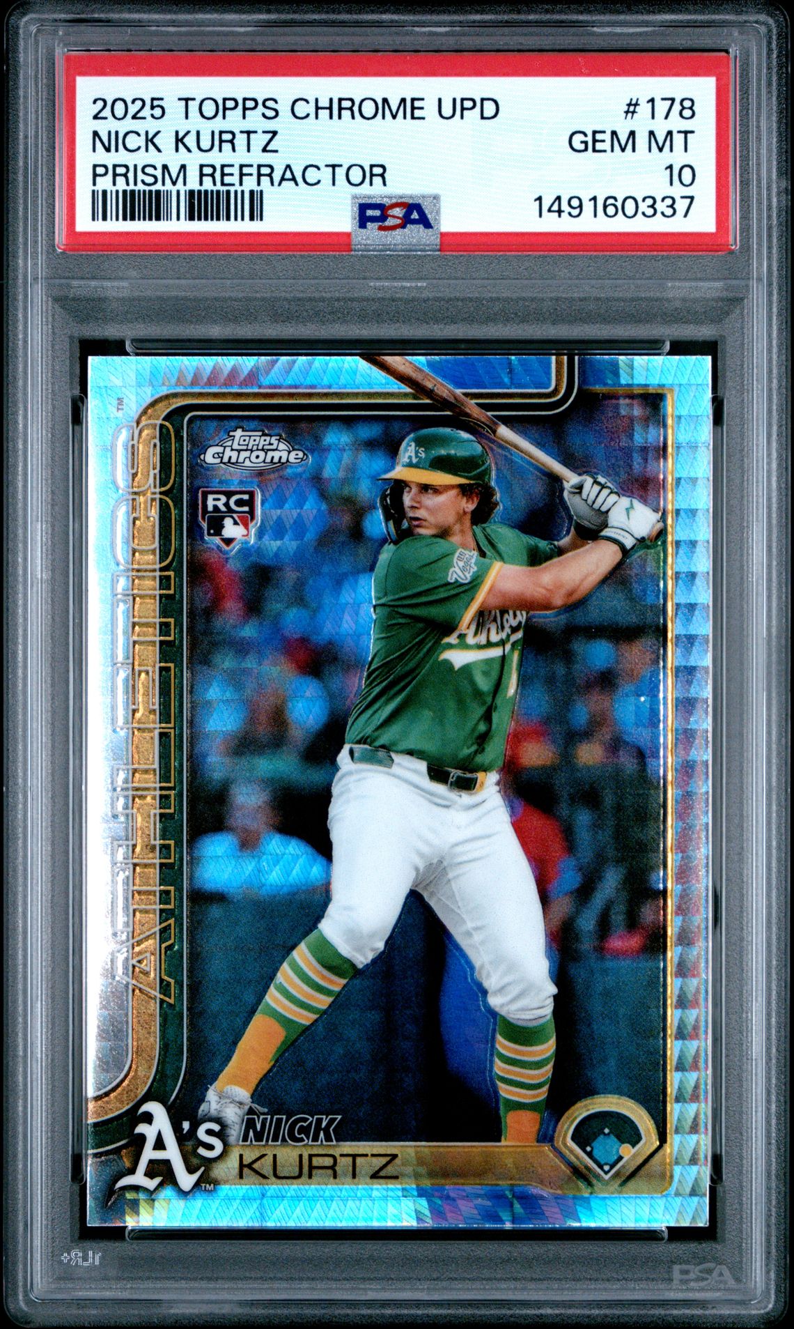2025 Topps TOPPS CHROME UPDATE PRISM REFRACTOR #178 Nick Kurtz front