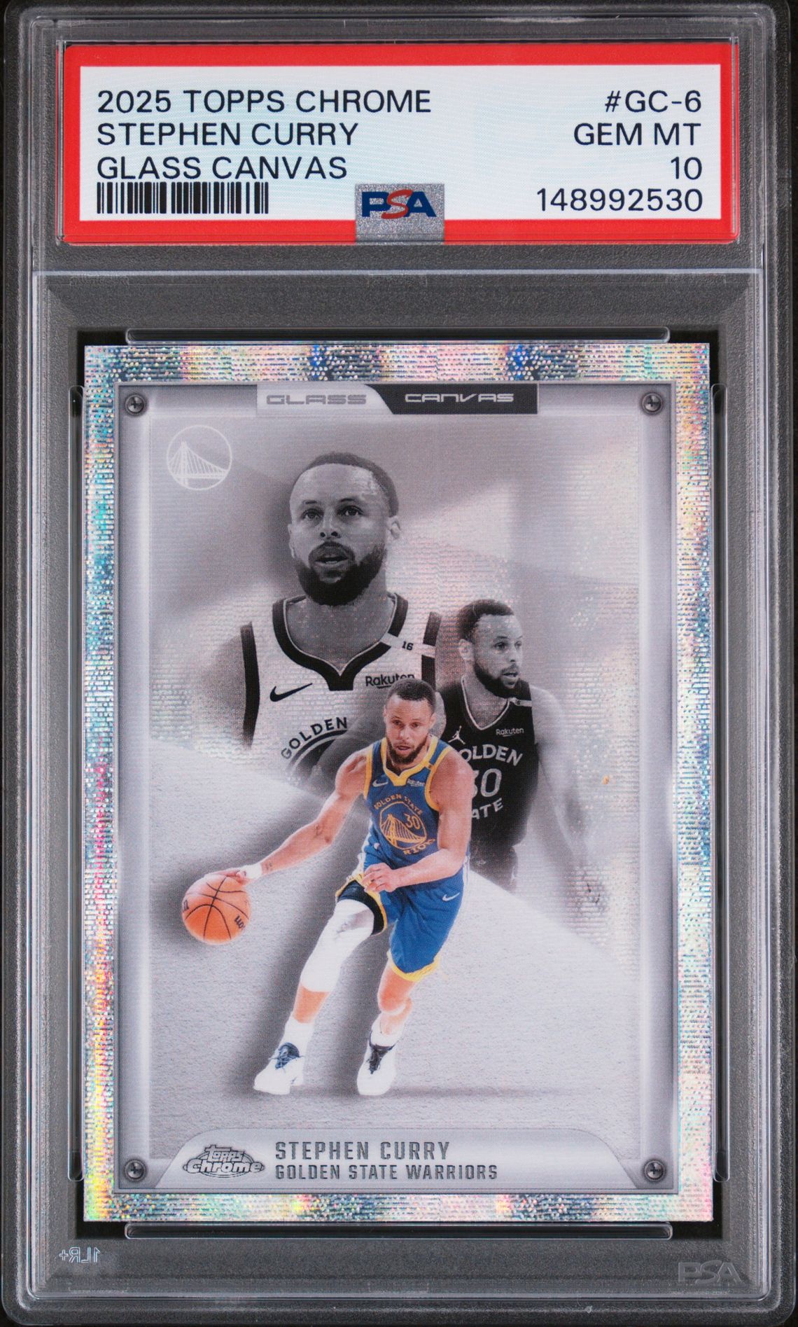2025 Topps TOPPS CHROME GLASS CANVAS #GC-6 Stephen Curry front