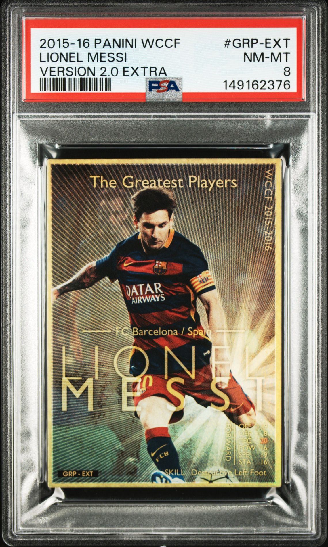 2015 Panini Panini Wccf Version 2.0 Extra #GRP-EXT Lionel Messi front