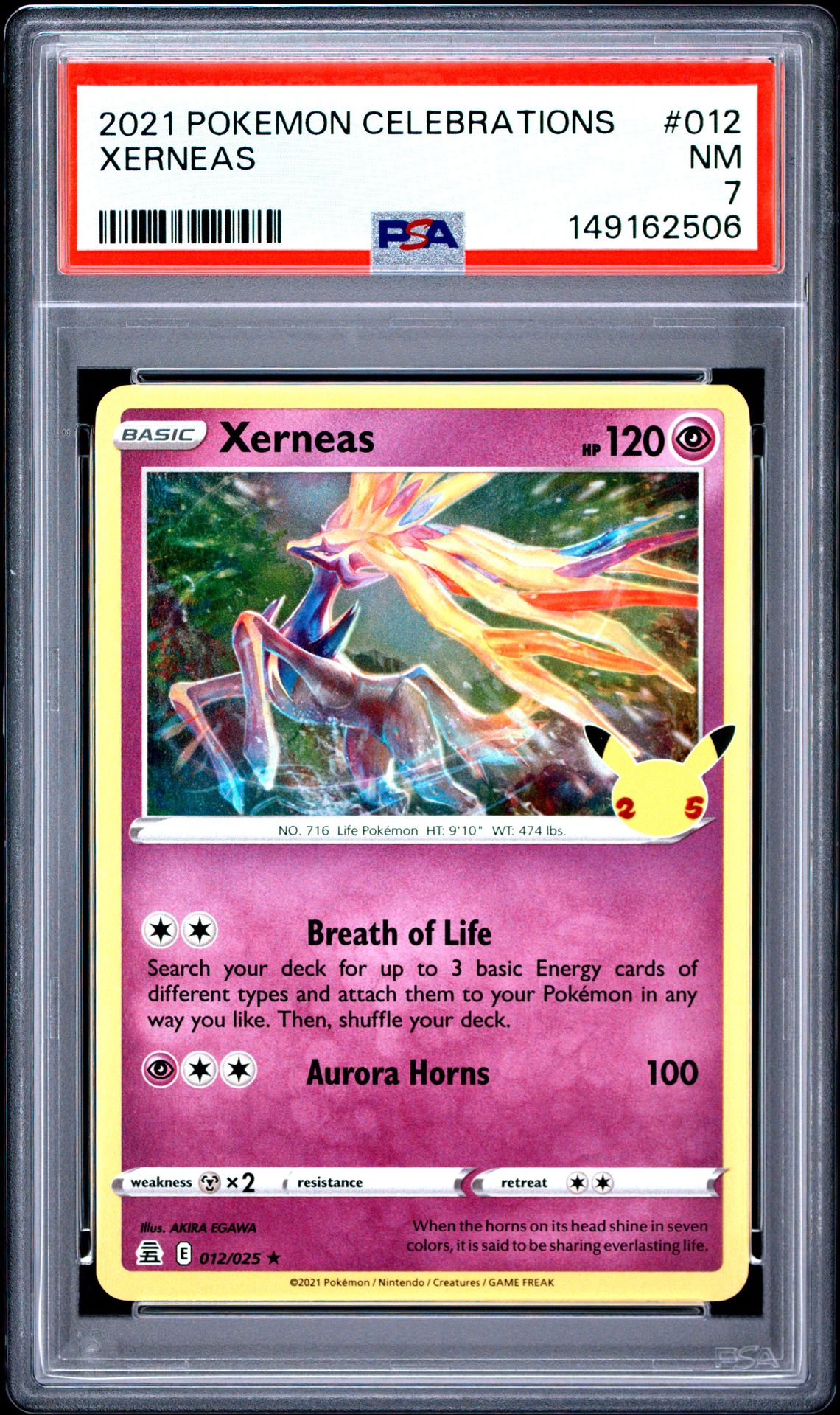 2021 Pokemon Celebrations Xerneas #012 Nm 7 front