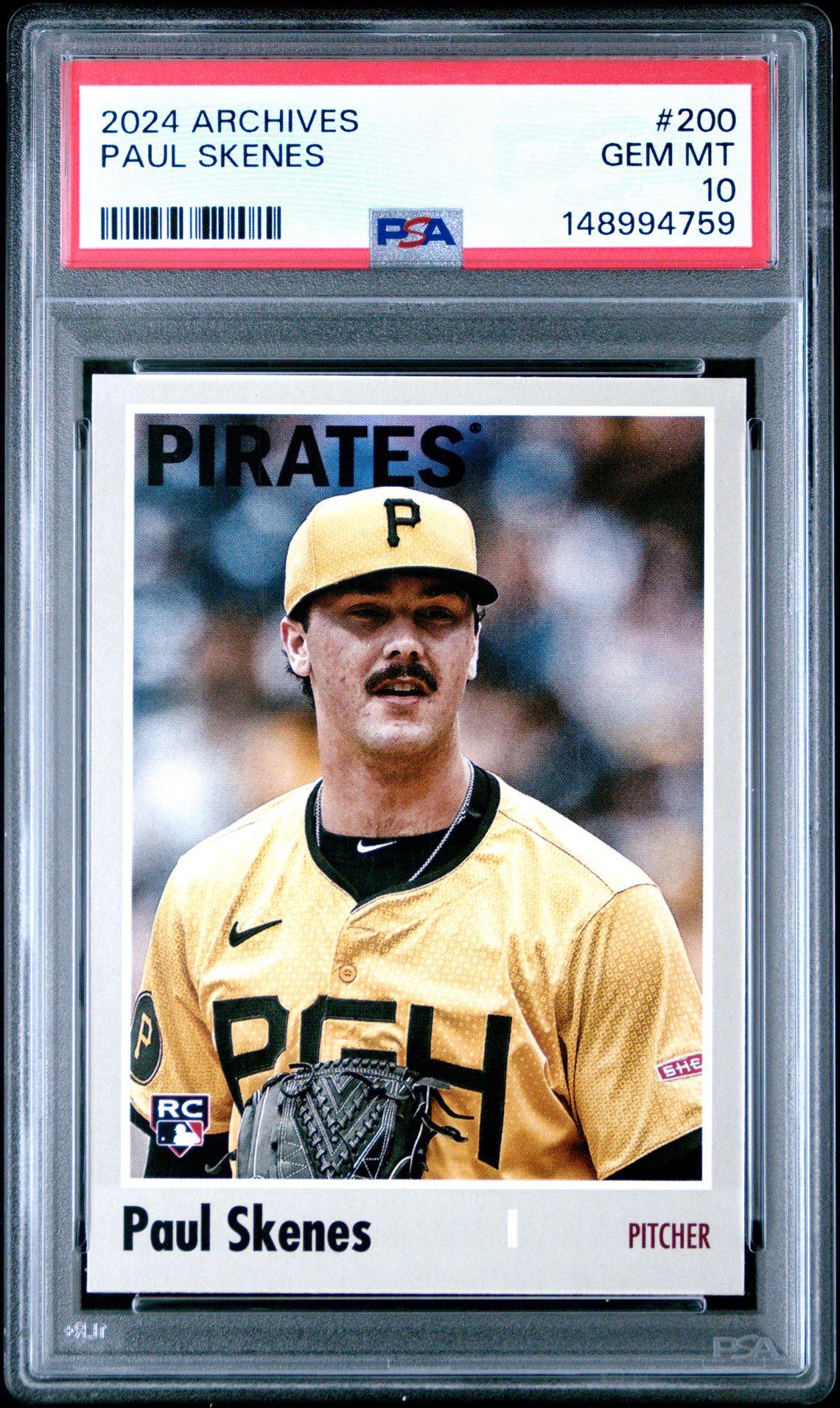 2024 Topps Archives Paul Skenes #200 Gem Mt 10 front