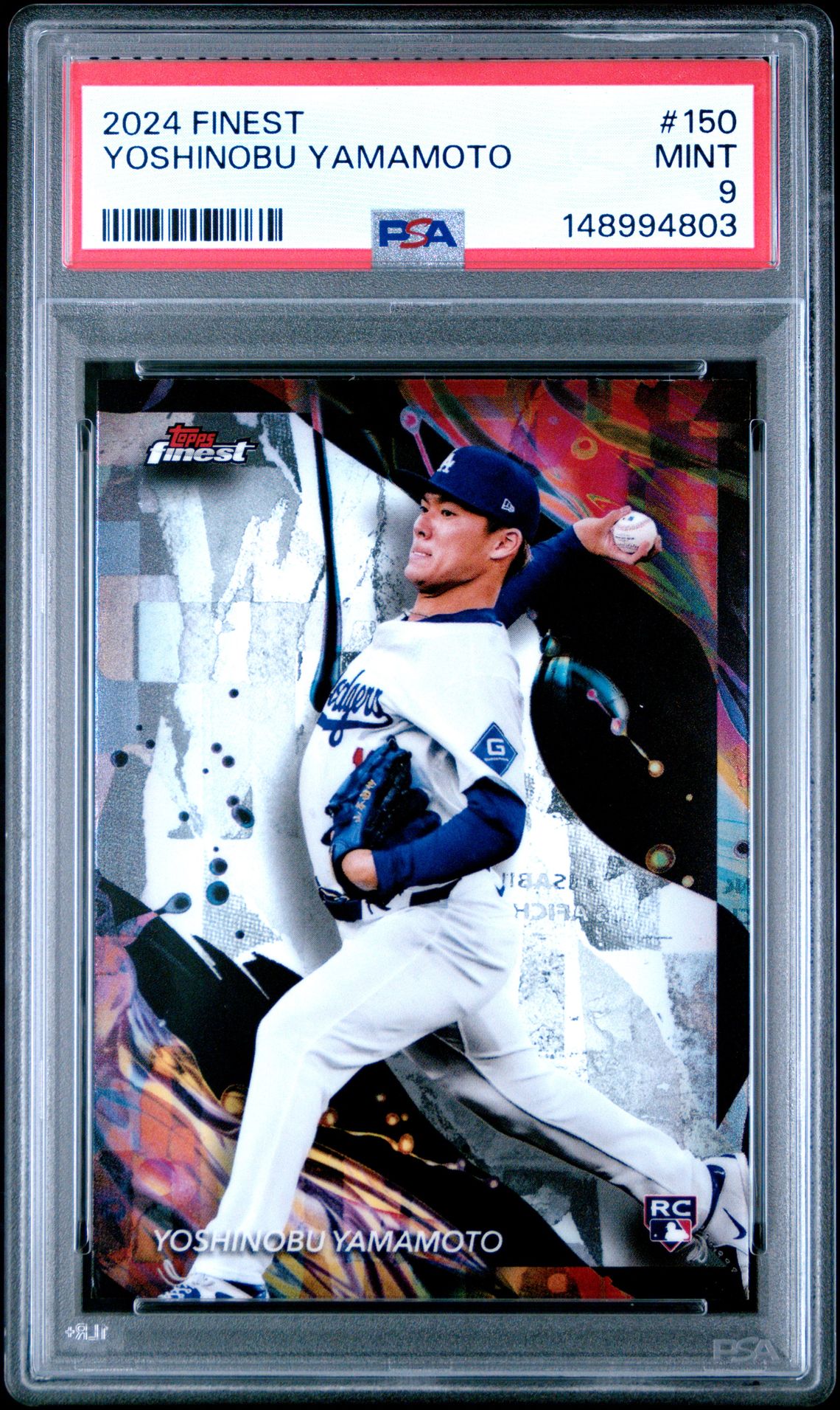 2024 Topps Finest Yoshinobu Yamamoto #150 Mint 9 front