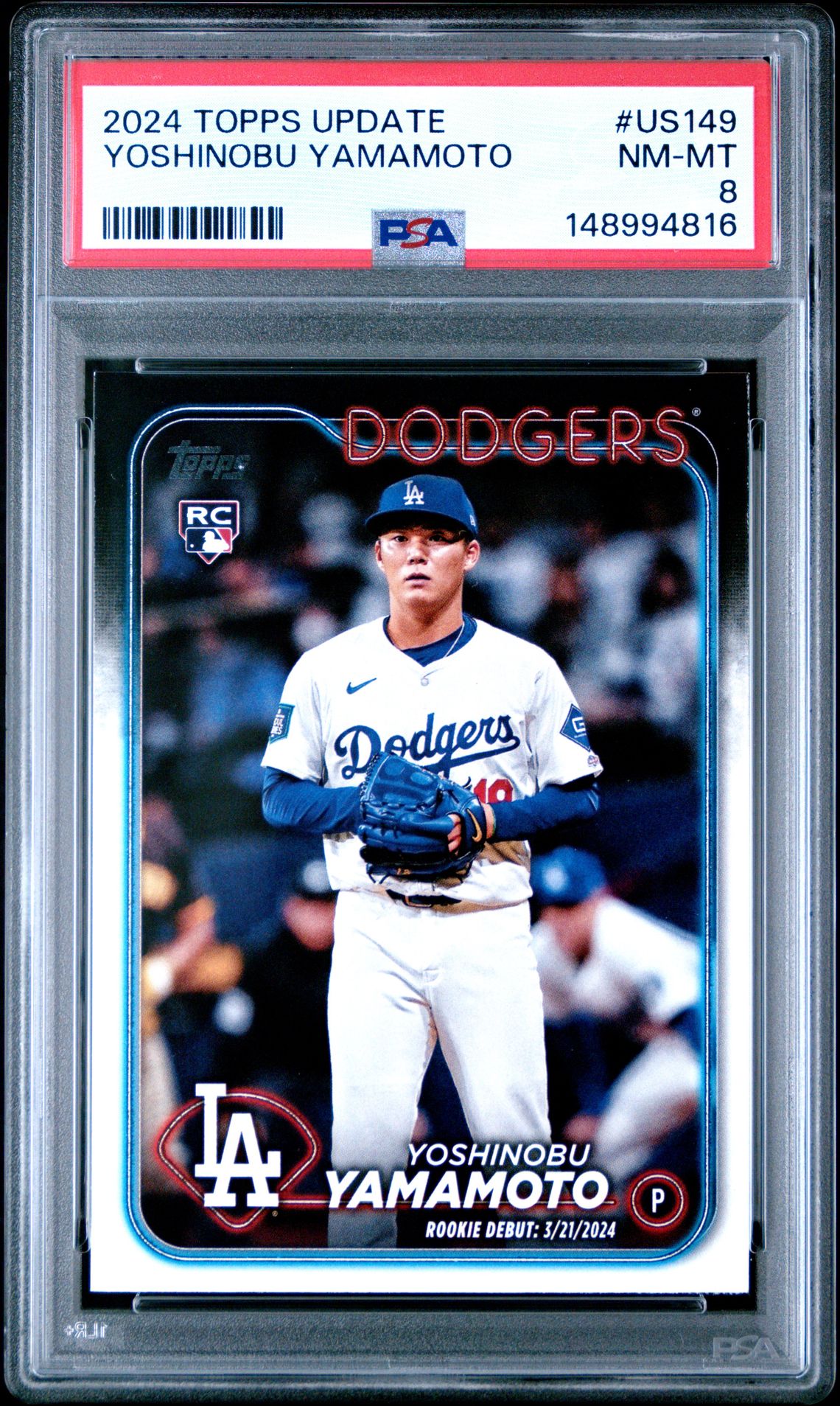 2024 Topps Update Yoshinobu Yamamoto #Us149 Nm-Mt 8 front