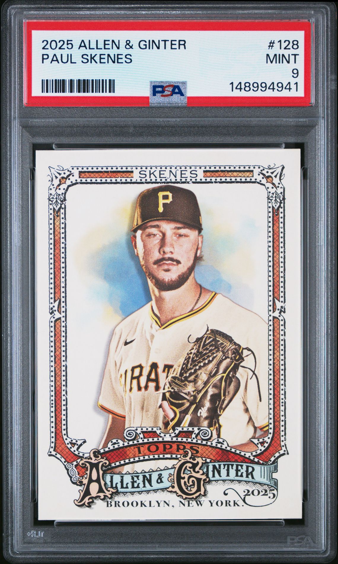 2025 Topps Allen & Ginter Paul Skenes #128 Mint 9 front