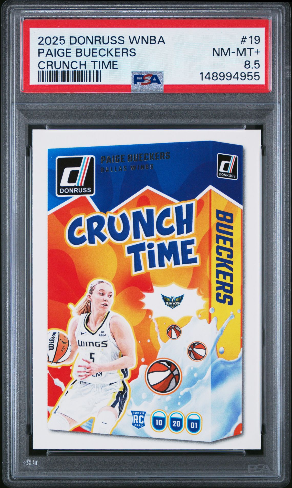 2025 Panini Donruss Wnba Crunch Time Paige Bueckers #19 Nm-Mt+ 8.5 front