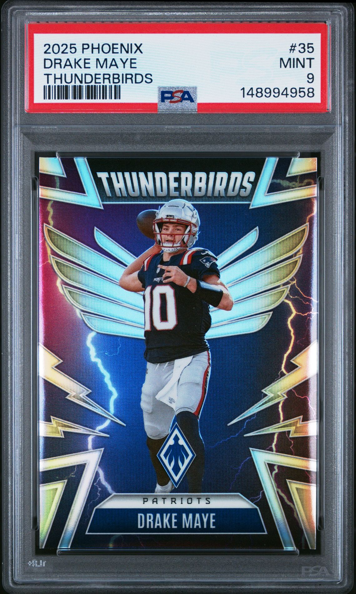 2025 Panini Phoenix Thunderbirds Drake Maye #35 Mint 9 front