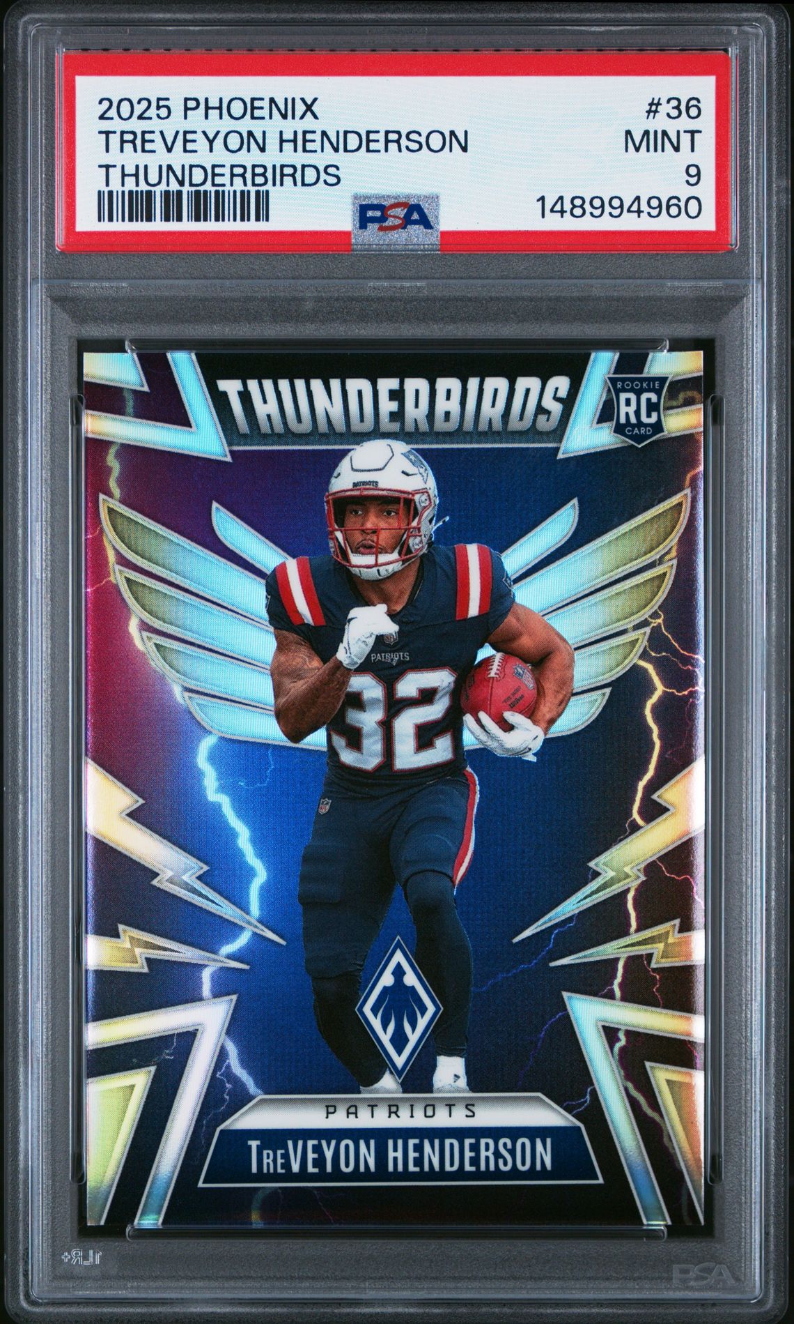 2025 Panini Phoenix Thunderbirds Treveyon Henderson #36 Mint 9 front