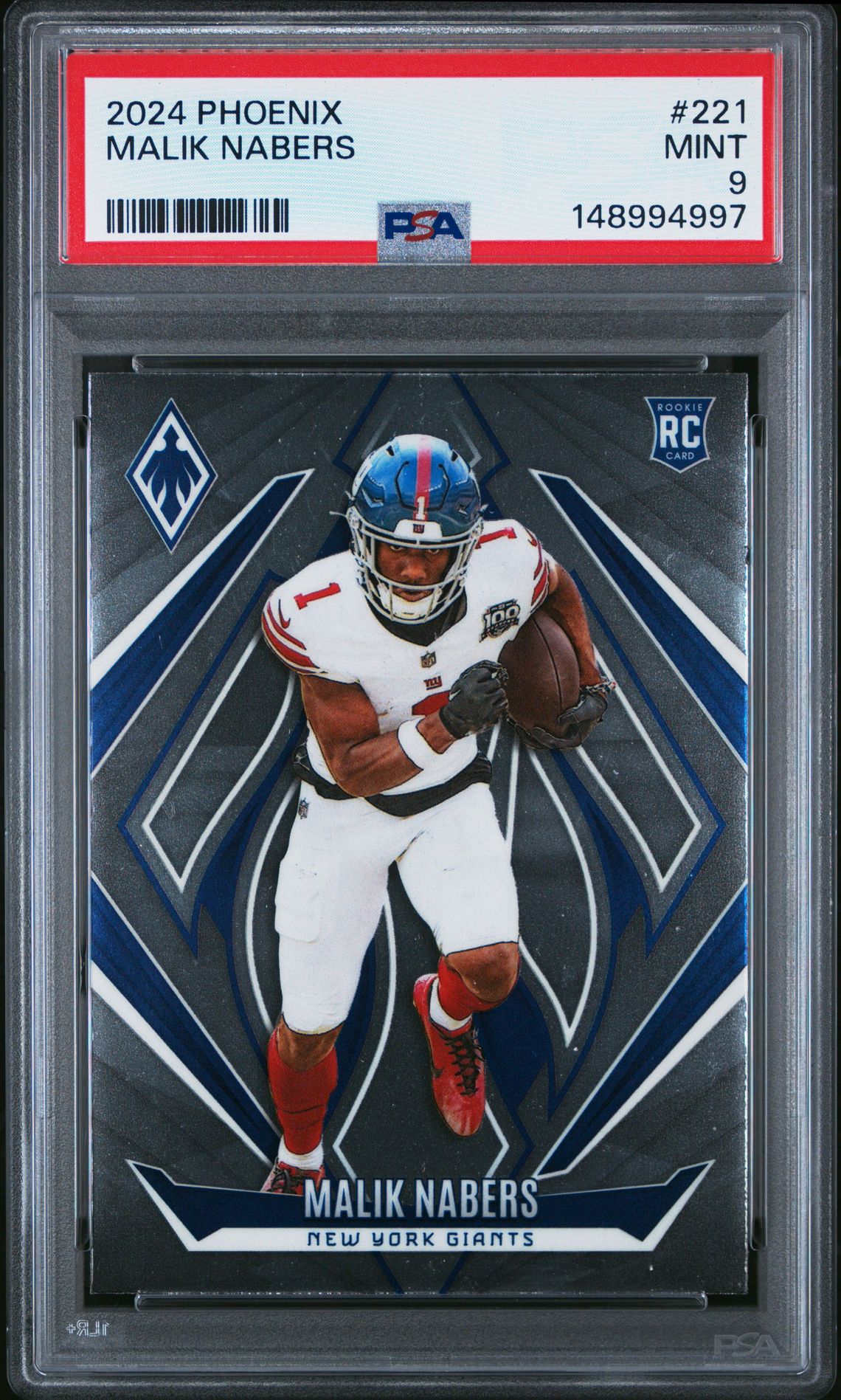 2024 Panini Phoenix Malik Nabers #221 Mint 9 front