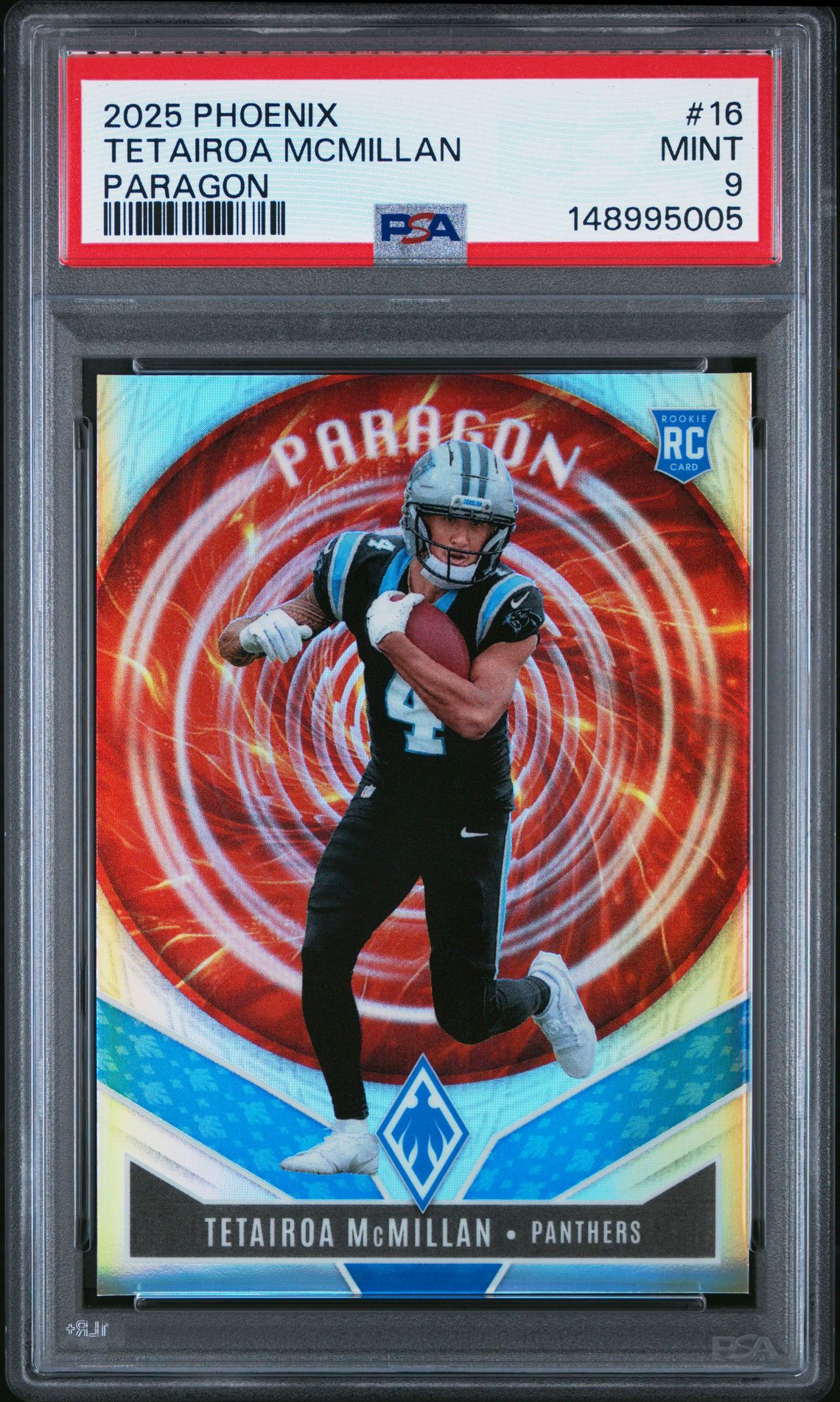 2025 Panini Phoenix Paragon Tetairoa Mcmillan #16 Mint 9 front