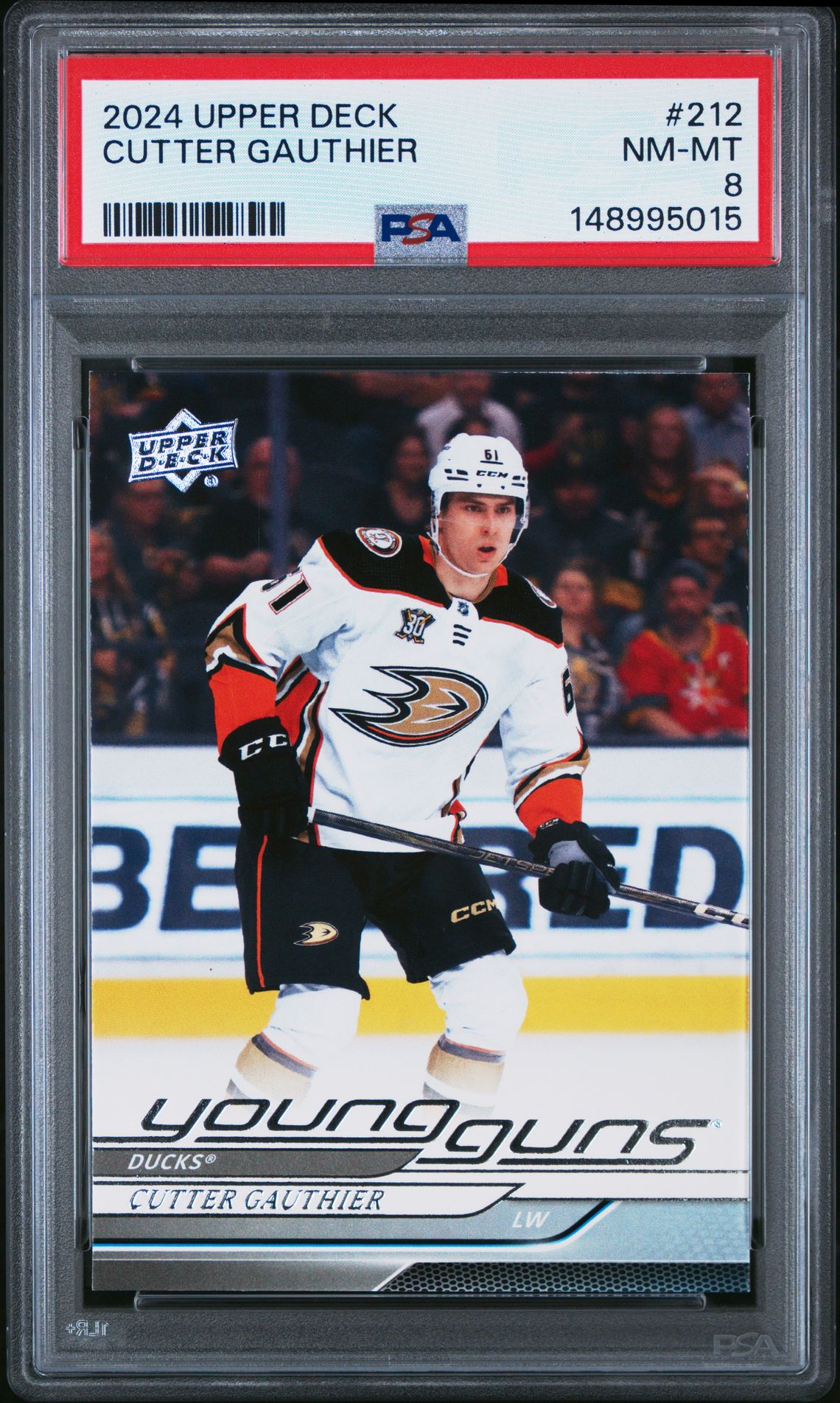 2024 Upper Deck Cutter Gauthier #212 Nm-Mt 8 front