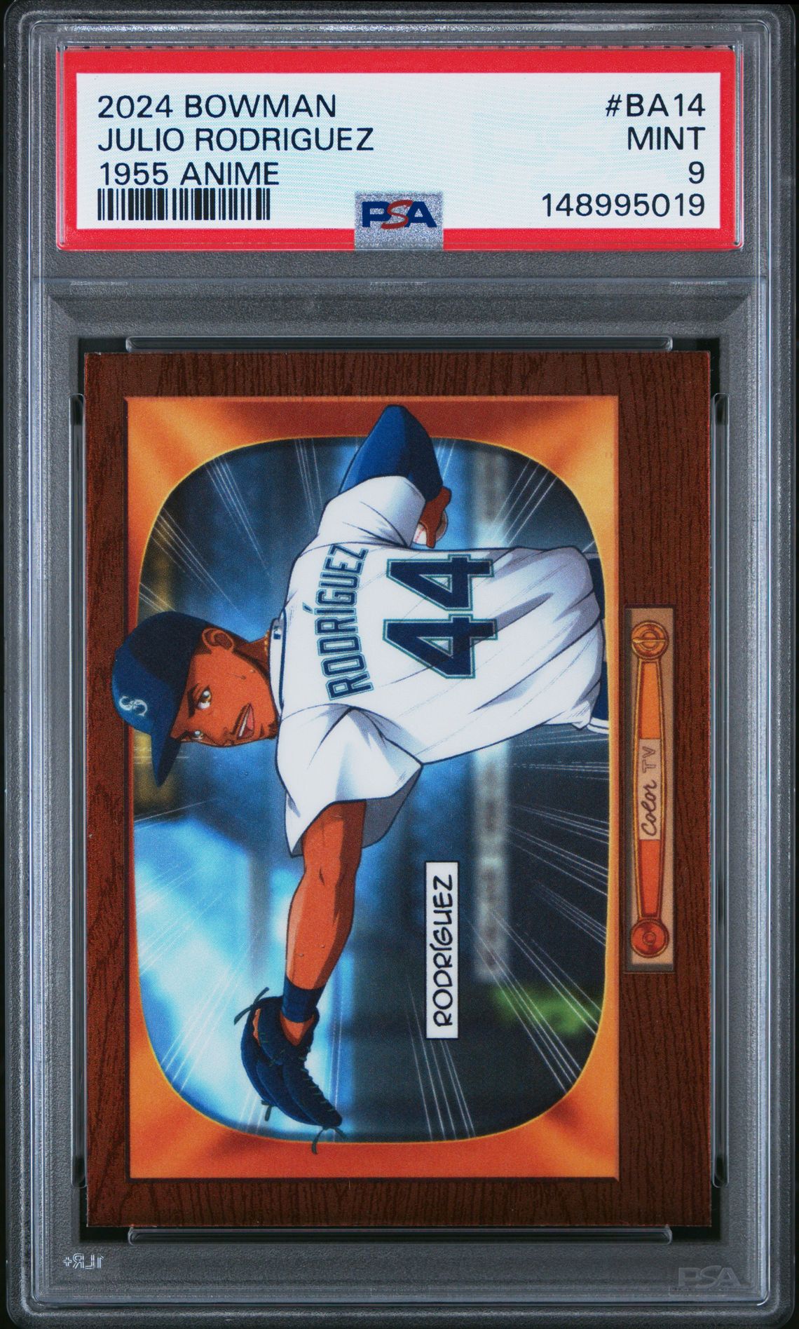 2024 Bowman 1955 Bowman Anime Julio Rodriguez #Ba14 Mint 9 front