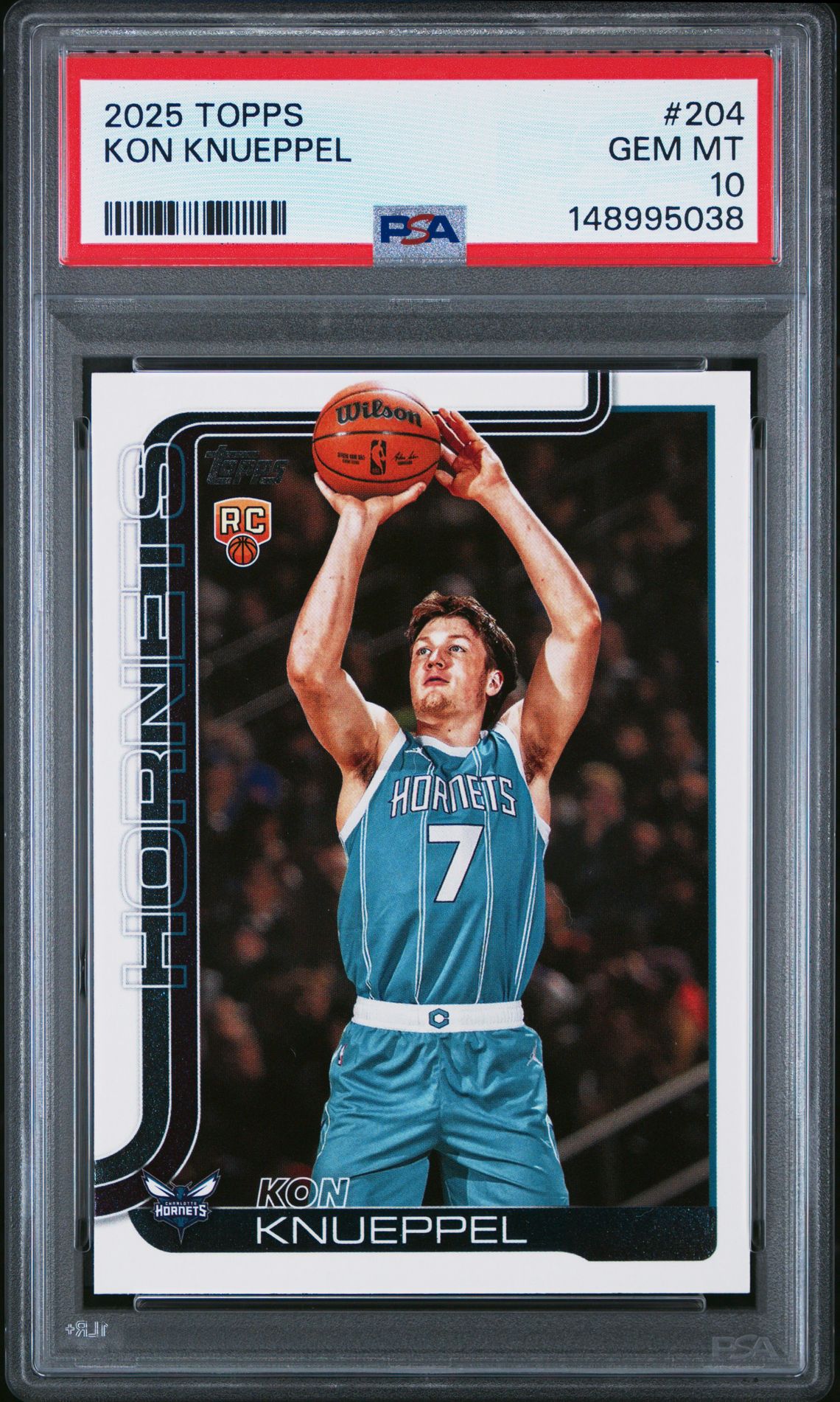 2025 Topps Kon Knueppel #204 Gem Mt 10 front