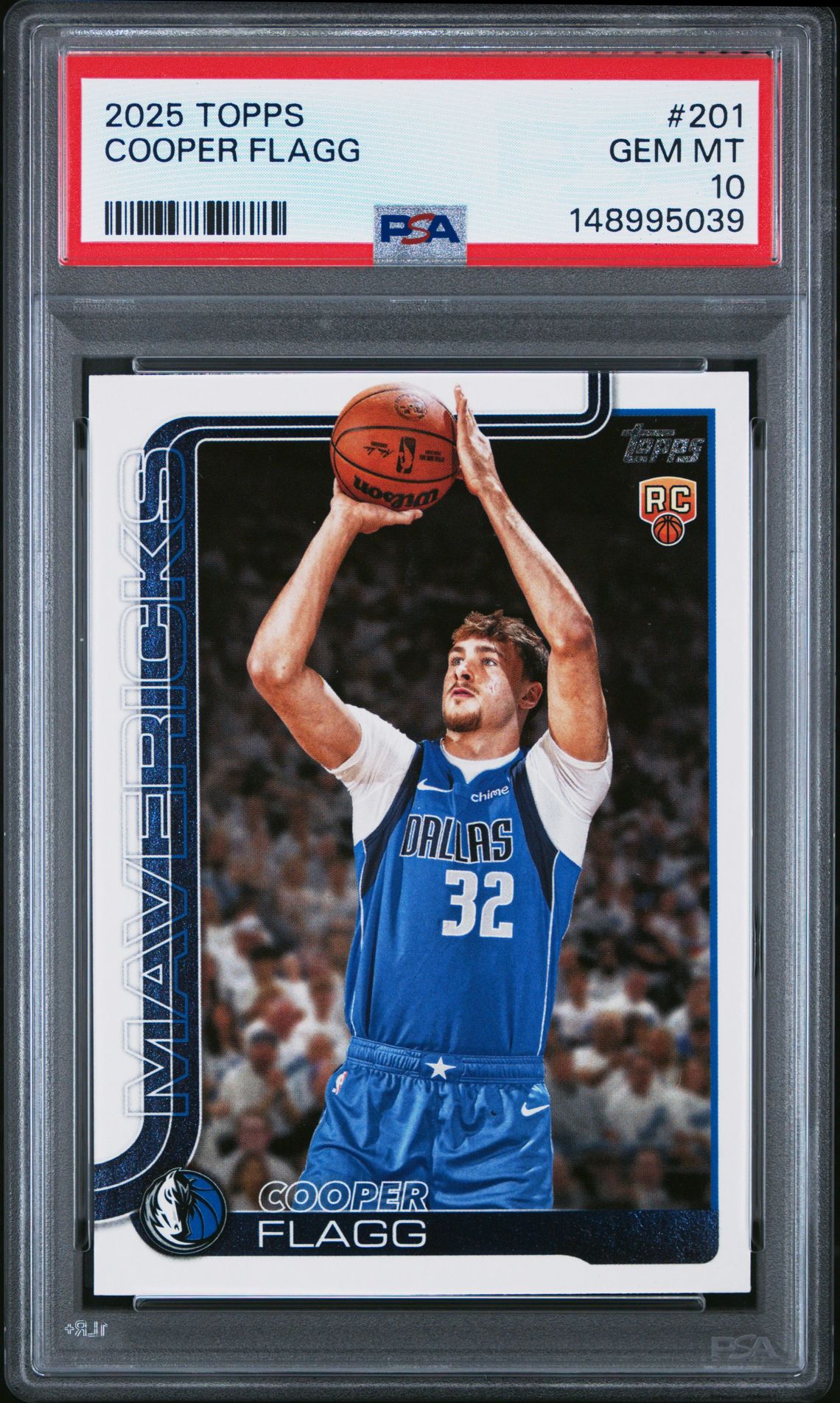 2025 Topps Cooper Flagg #201 Gem Mt 10 front