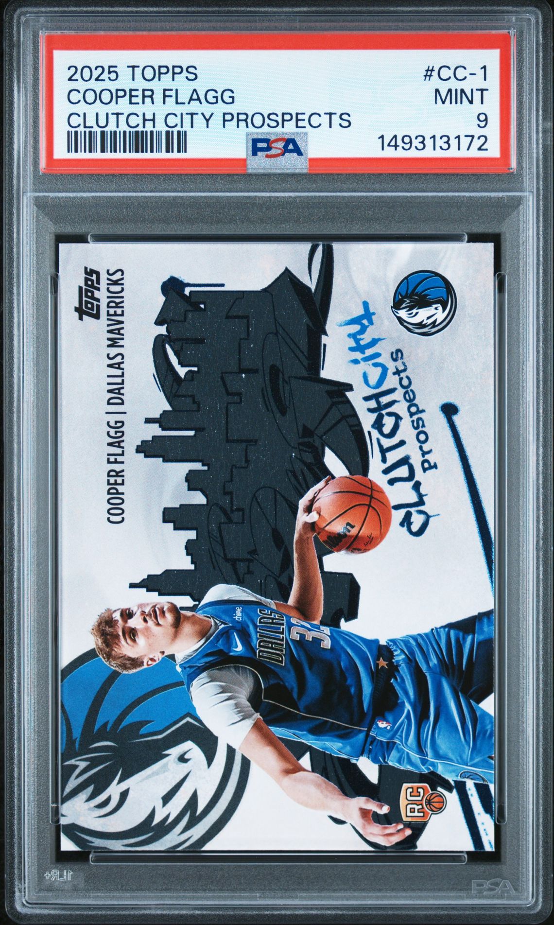 2025 Topps Clutch City Prospects Cooper Flagg #Cc-1 Mint 9 front