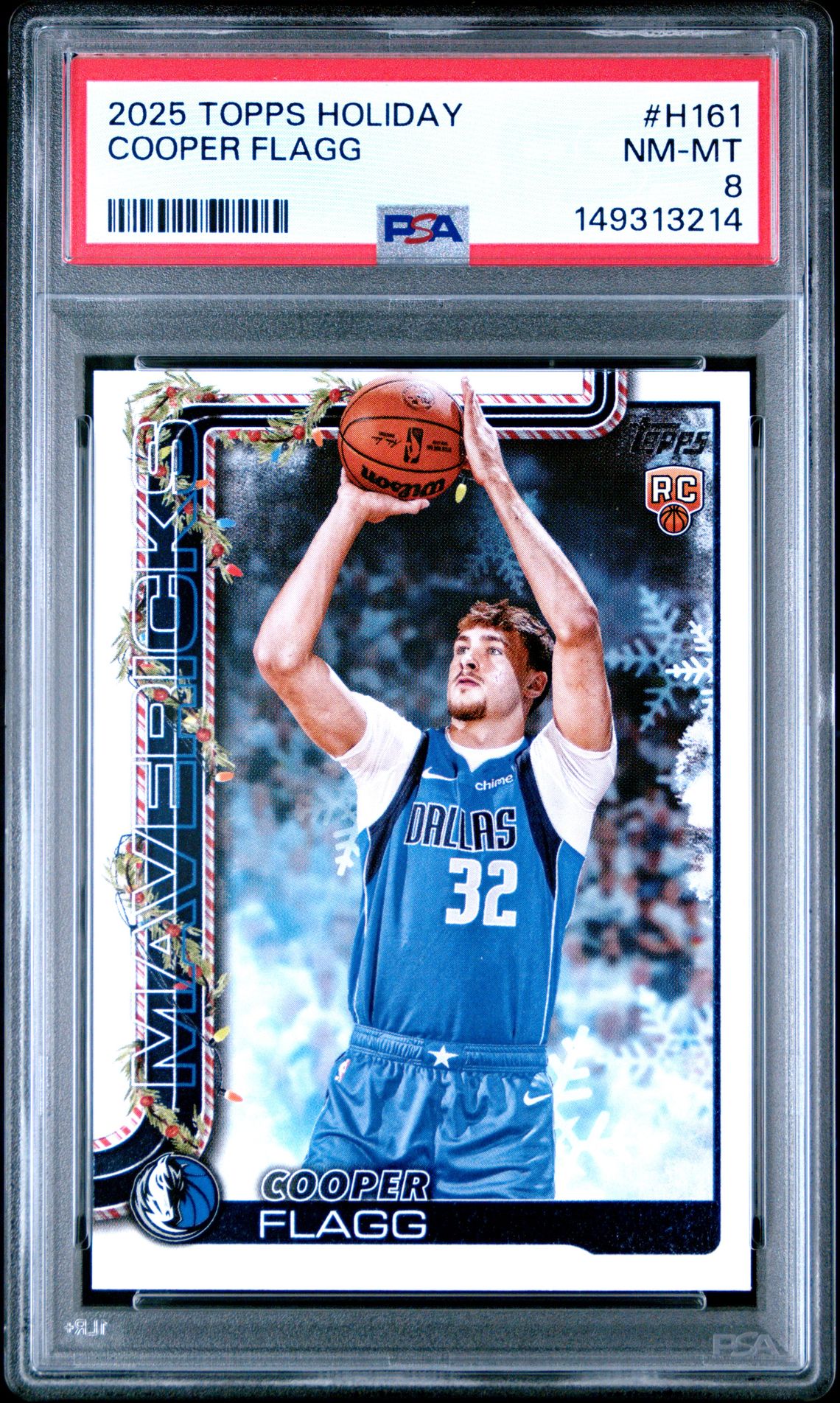 2025 Topps Holiday Cooper Flagg #H161 Nm-Mt 8 front