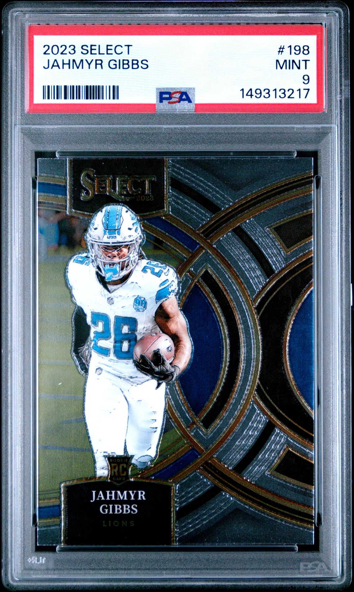 2023 Panini Select Jahmyr Gibbs #198 Mint 9 front