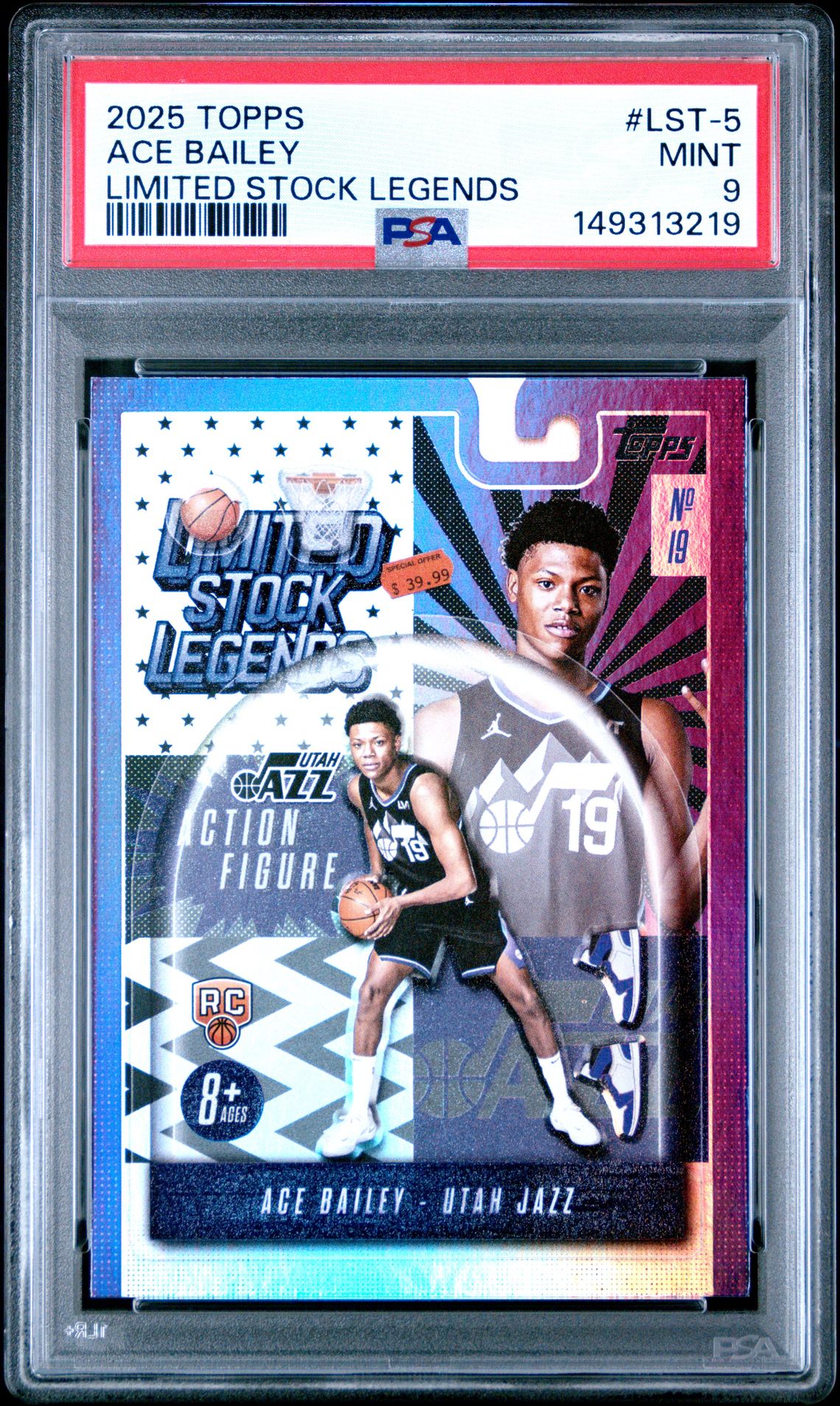 2025 Topps Limited Stock Legends Ace Bailey #Lst-5 Mint 9 front