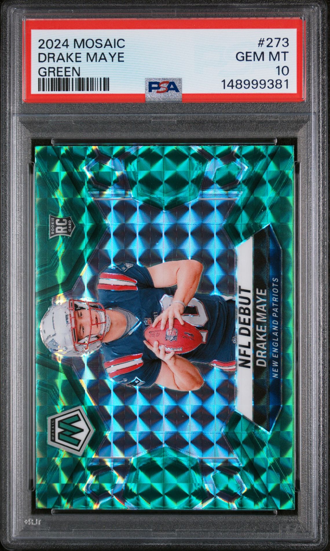 2024 Panini PANINI MOSAIC GREEN #273 Drake Maye front