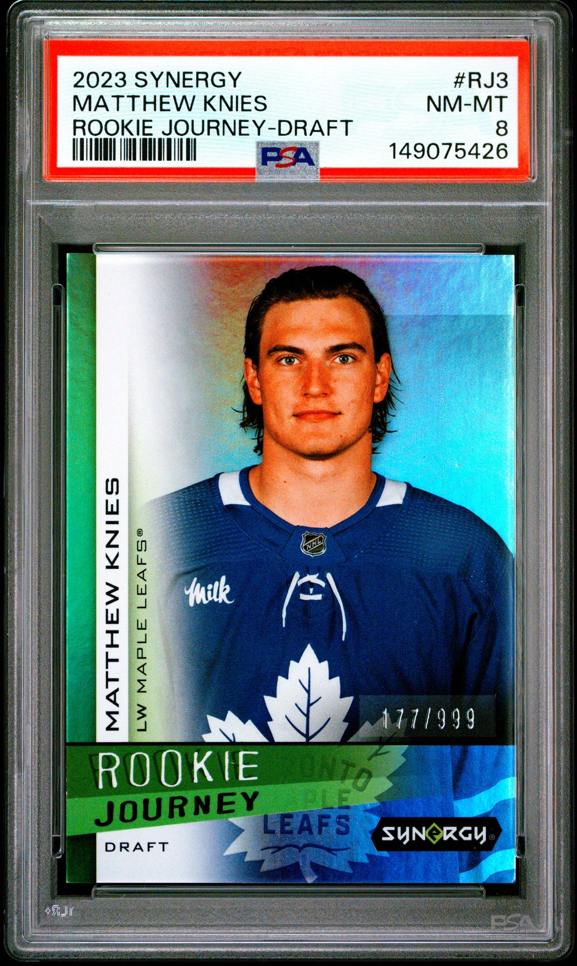 2023 Upper Deck UPPER DECK SYNERGY ROOKIE JOURNEY DRAFT #RJ3 Matthew Knies front