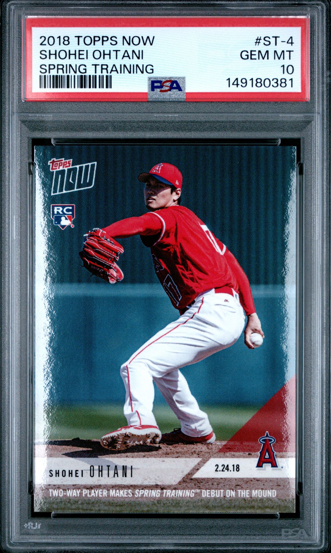 2018 Topps Topps Now #ST-4 Shohei Ohtani front