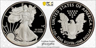 2010-W $1 Silver Eagle PR70DCAM