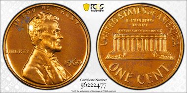 1960 1C Large Date PR66RB