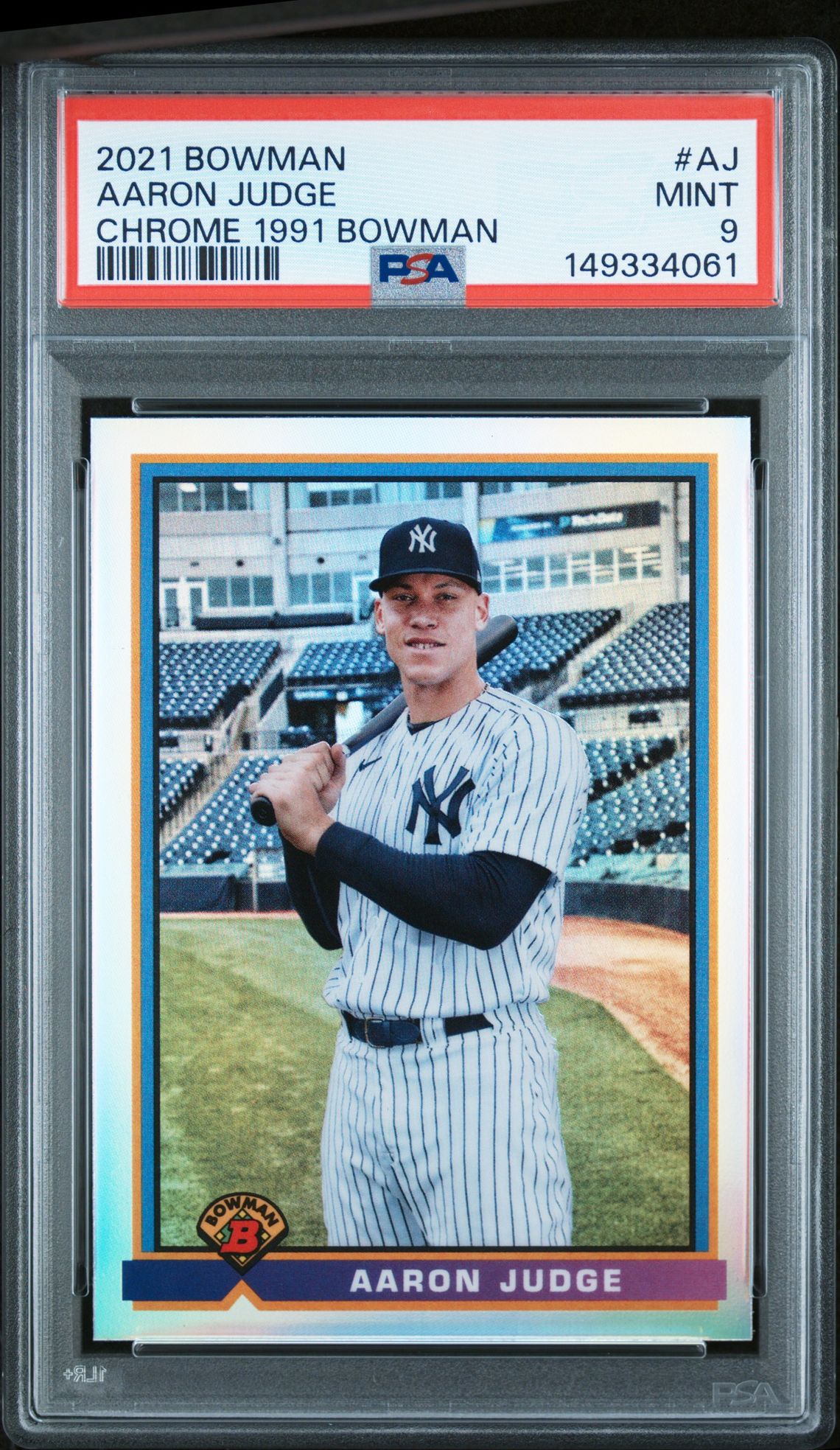 2021 Bowman BOWMAN CHROME 1991 BOWMAN #AJ Aaron Judge front