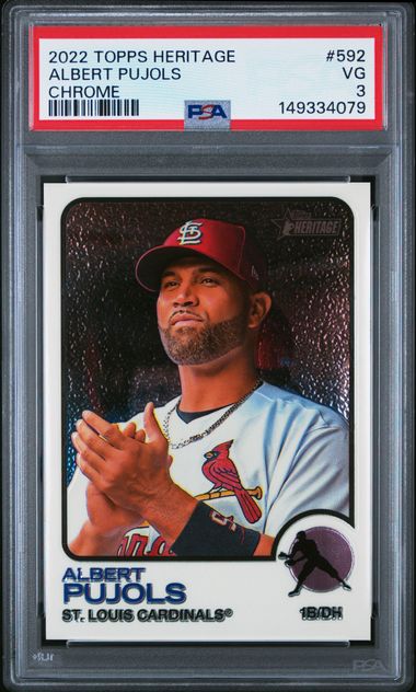 2022 Topps Topps Heritage Chrome #592 Albert Pujols front
