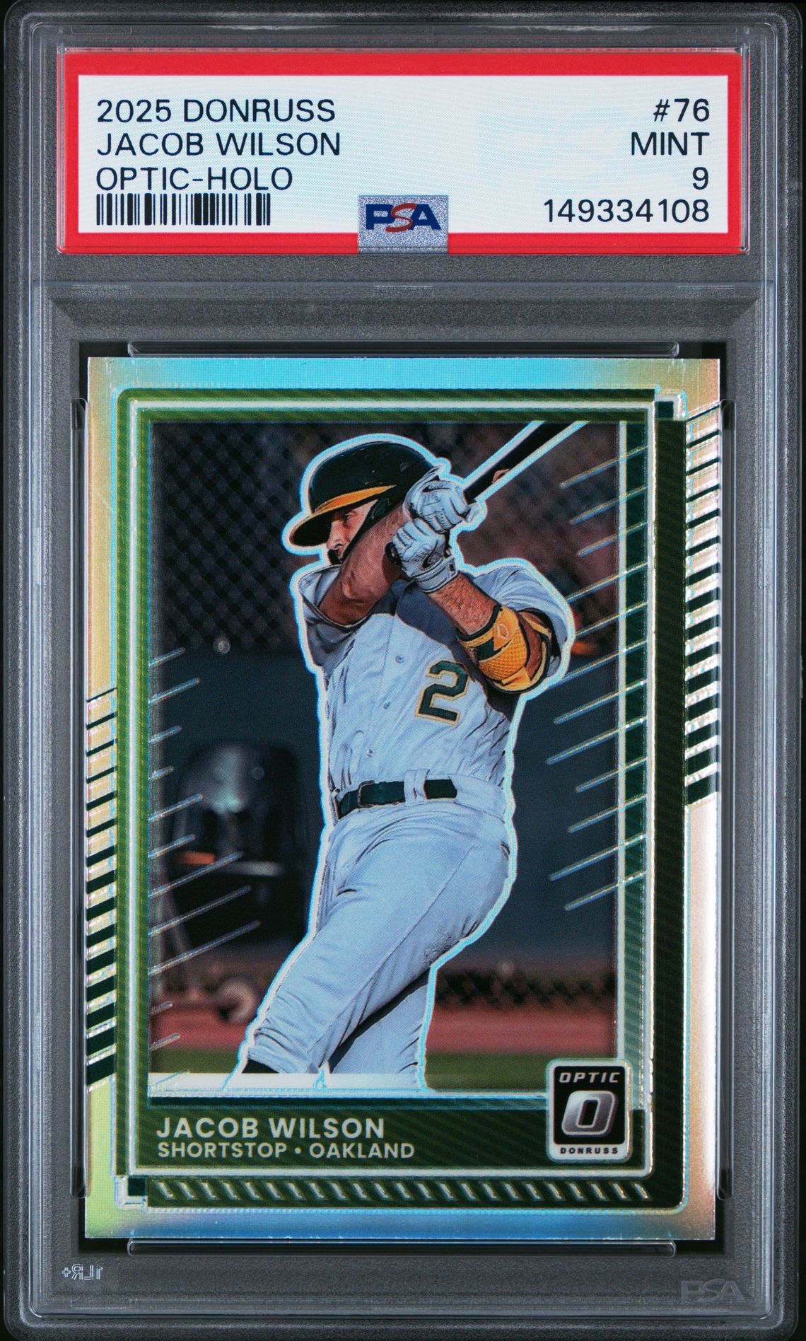 2025 Panini PANINI DONRUSS OPTIC-HOLO #76 Jacob Wilson front