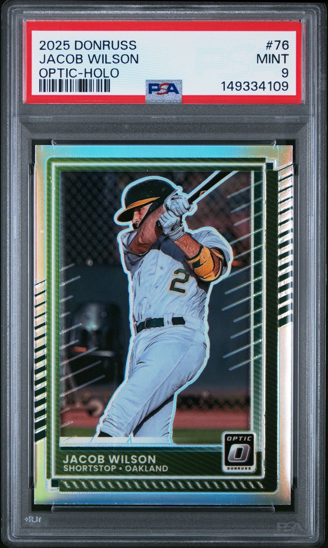 2025 Panini PANINI DONRUSS OPTIC-HOLO #76 Jacob Wilson front