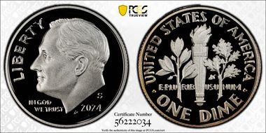 2024-S 10C Silver First Strike PR70DCAM