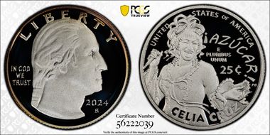 2024-S 25C Celia Cruz Silver First Strike PR69DCAM