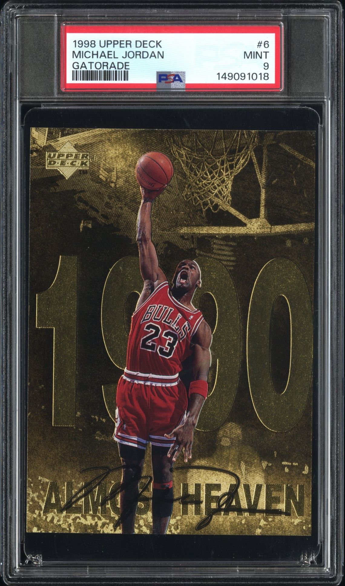 1998 Upper Deck UPPER DECK GATORADE MICHAEL JORDAN #6 Michael Jordan front