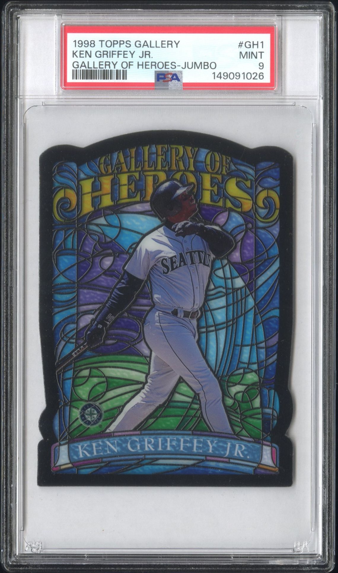 1998 Topps TOPPS GALLERY GALLERY OF HEROES JUMBO #GH1 Ken Griffey Jr. front
