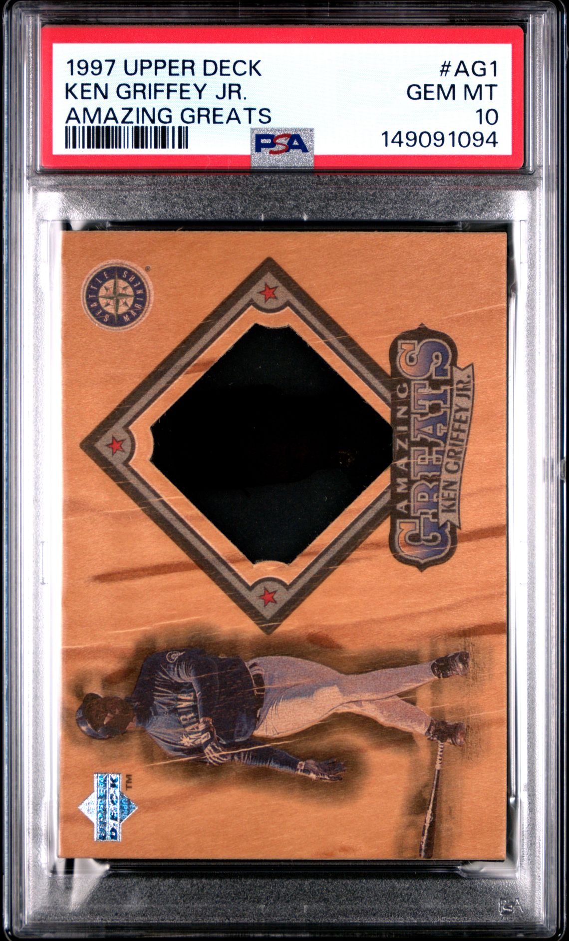 1997 Upper Deck UPPER DECK AMAZING GREATS #AG1 Ken Griffey Jr. front