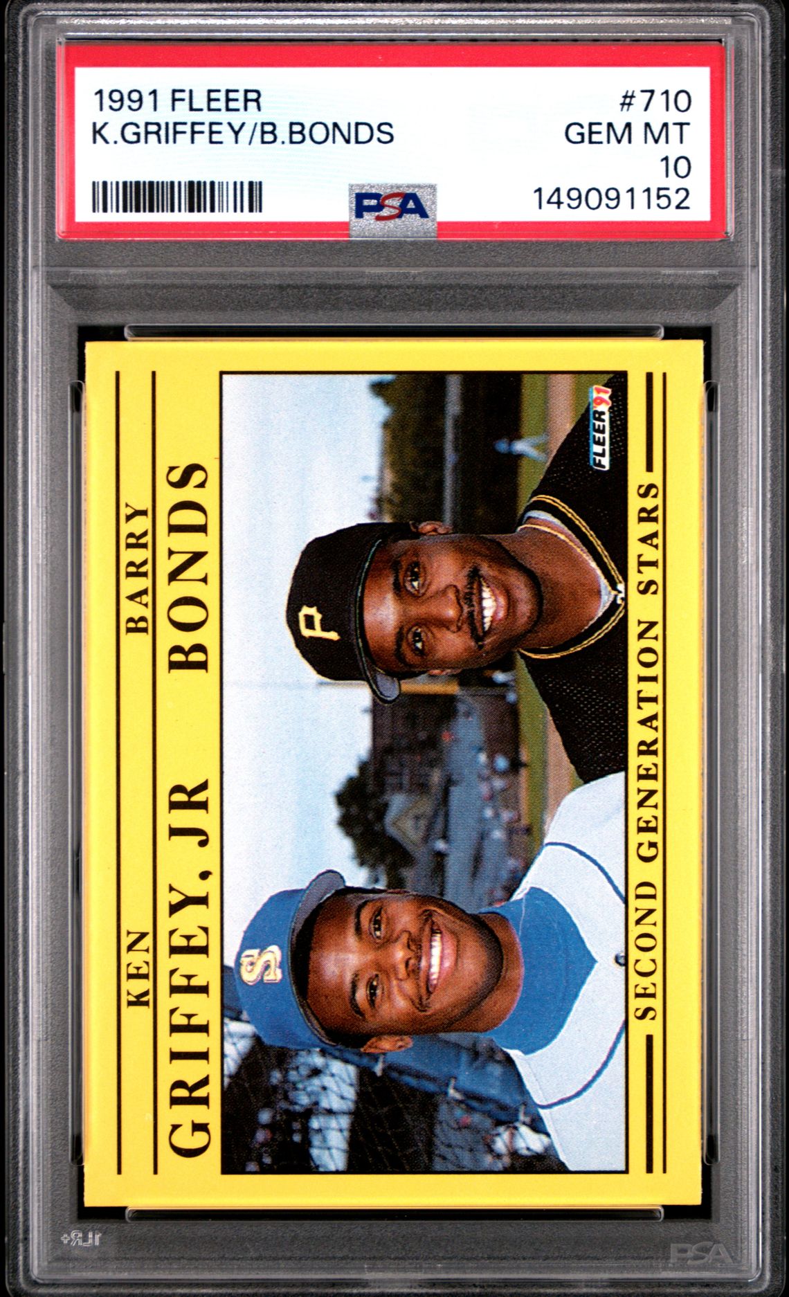 1991 Fleer #710 K.Griffey/B.Bonds front