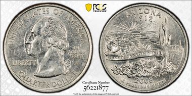 2008-D 25C Arizona AU55