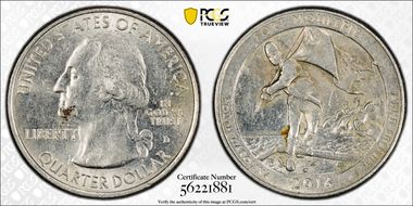 2016-D 25C Fort Moultrie NP N1
